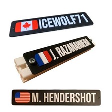 Sim racing custom sign name