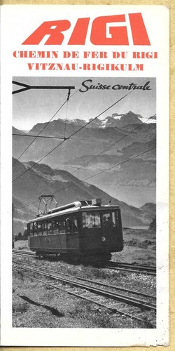 Schweiz prospekt rigibahn - schweiz,