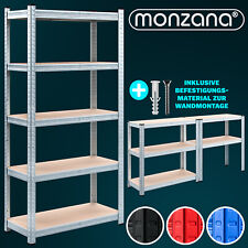 MONZANA® Schwerlastregal Kellerregal Steckregal Werkstattregal Lagerregal Regal
