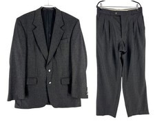 Vintage Burberrys B195B 100% Wolle Herren Anzug Größe 50R - W30 L30