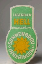 Bierflaschen Kordel Etikett Sonnenbräu Inneringen Lagerbier Hell
