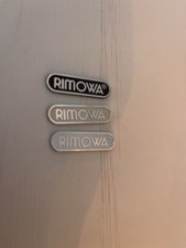 10 X STICKER Rimowa Koffer Aufkleber Ersatzteile Schwarz Silber Selbstklebend 