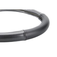 Auto KFZ Lenkrad Bezug Carbon Optik Lenkradschoner 38-39 cm B-Ware