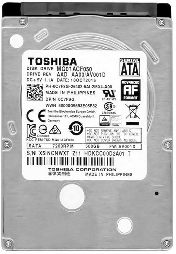 Festplatte toshiba mq01acf050 - toshiba,