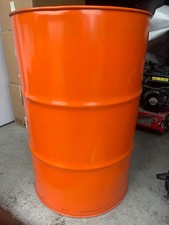 Spundfass/Metallfass/Stahlfass/Ölfass 200 L,  m. UN-Zulasung war nur Benzin drin