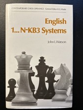 English 1… N-KB3 Systems - John L.Watson - Batsford Chess Hardback 1979 VG+
