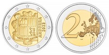 ANDORRA 2 EURO 2023 KURSMÜNZE