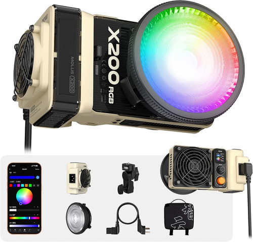 Zhiyun molus x200rgb 200w led - zhiyun,