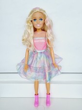 Wunderschöne Mattel Barbie XXL Puppe 70 cm Prinzessin Fee Fairy blond beweglich