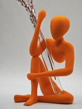 Moderne Deko-Vase  in Orange