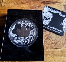 1oz Silber Maple Leaf Club Skull Edition 2017, nur 200 Stück, RCM mit Box & CoA 