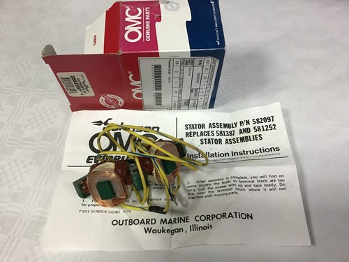 Omc 582097 stator - stator, johnson