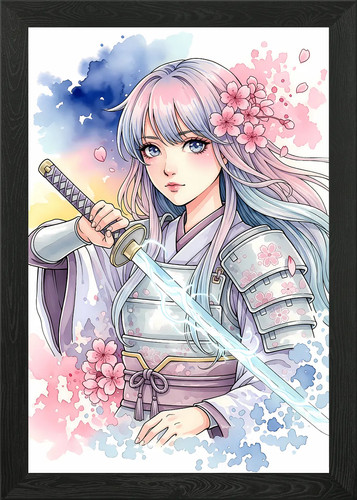 Anime mädchen mit schwert - mädchen,