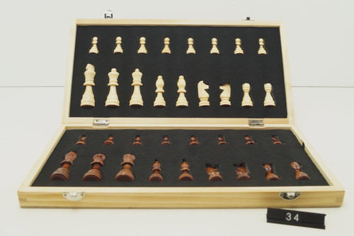 Schachspiel holz klappbar - holz, 32