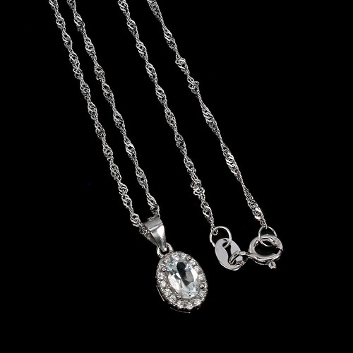 925 sterling silber - silber, blau