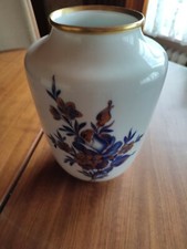 Bodenvase Vintage 80 Iger Jahre  Weiß Blau 