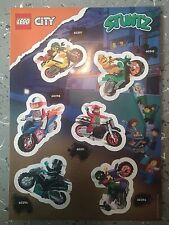 Aufkleber Lego City Stuntz Stickerbogen Sticker Bogen Stuntbike