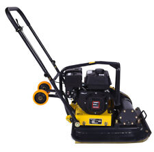 Rüttelplatte, BAUMAX VP16/46P, Profi Set mit PU-Matte und Fahrwerk