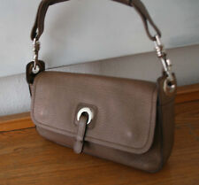 Rene Lezard Tasche, edle Luxus Handtasche, genarbtes Leder braun, 100 % Original