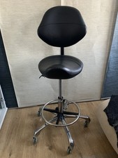 Bürostuhl Sattelhocker Kosmetik Praxis und Büro Höhenverstellbar Schwarz