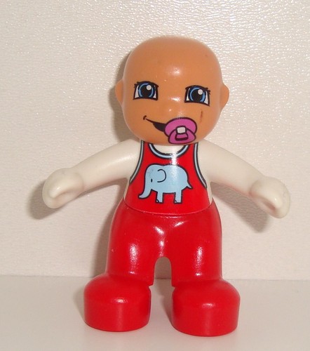 Lego duplo figur baby roter - duplo, baby,
