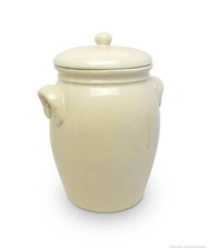 Original KERAZO Keramik Rumtopf 5,0 Liter [F2] beige Mehrzwecktopf Keramiktopf