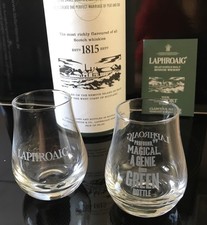 LAPHROAIG Quarter Cask leere OVP + Pass + 2 Originalgläser