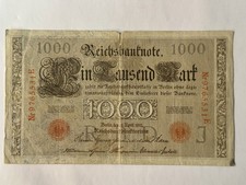 Notgeld, Inflation, Reichsbanknote, 1910, Berlin, Inflationsgeld, 