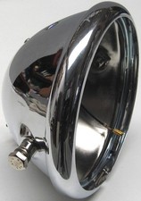 chrom Scheinwerfergehäuse 154 mm mit Seitenhalterung chrom Lampengehäuse AME