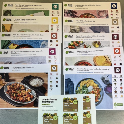 Hello fresh rezeptkarten - fresh,
