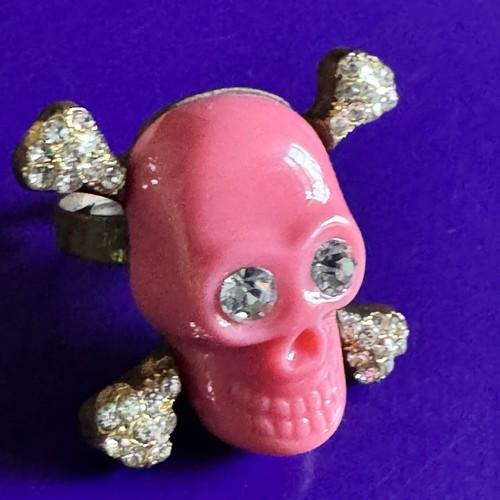 Rosa totenkopf gekreuzte - rosa, &
