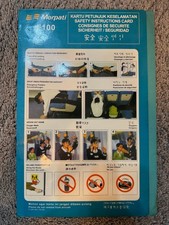 Safety Card Merpati Fokker F100 F-OR-001.F0-00 (version 1)