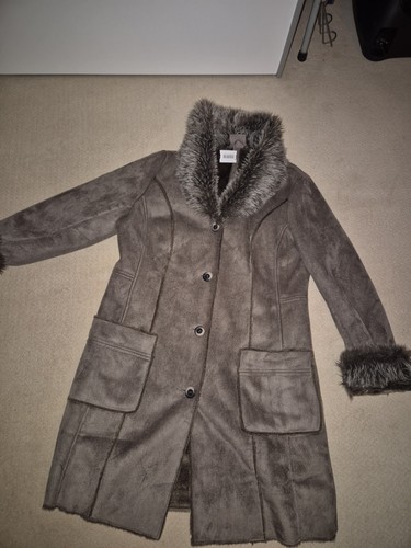 Veloursleder mantel - veloursleder,