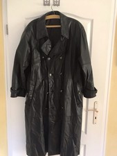 Ledermantel Herren Schwarz