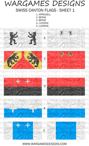 Schweizer kantonsfahnen - 10, mm