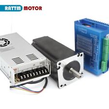 【DE】12N.m Nema 34 CNC Closed Loop Servo Motor 154mm+Driver+400W 70V Power Supply
