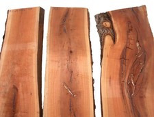3x Zwetschge Holz für Epoxid