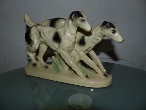 Keramikfigur zwei spielende - keramikfigur ,