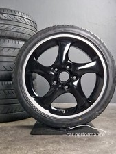 Porsche Felgen 18 Zoll original Hohlspeichen 996 4S Turbo 911, 8 & 11J, black