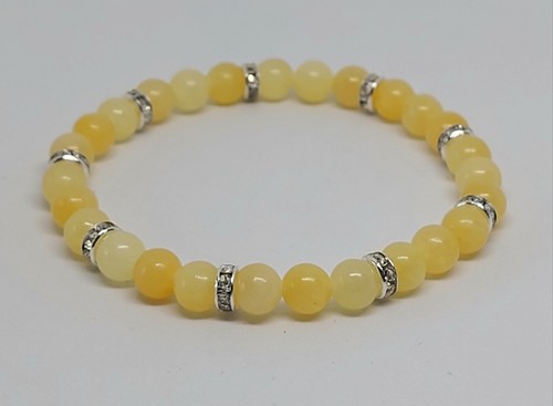 Naturstein perlen armband - naturstein,