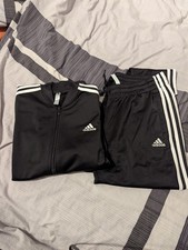 adidas Damen Anzug Set Schwarz Gr. 42/44 ungetragen 