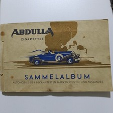 Original Sammelalbum Abdulla Zigaretten Oldtimer Auto LKW