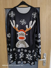 Weihnachts- / Christmaskleid "Rentier Druck", Größe XXL, Große Größen