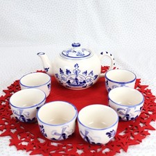 Vintage Amsel Produkt Hamburg Mocha Set · Deutsches Porzellan-Kaffeeservice ·