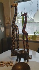 Afrika Dekoration Giraffen Elefant Schale Figuren