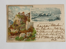 AK Litho Gruss aus dem Donautal Beuron Wildenstein Sigmaringen Hohenzollern