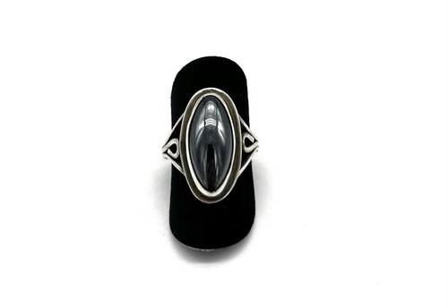 925 silberring hämatit - 925/-, silberring,