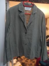 Jacke von Zep-Zep,L ca,60cm,B ca55cm,Graugrün,Leinen,Gr3