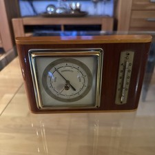 Forster Hygrometer Barometer Wetterstation Holz alt 50er/60er Jahre Vintage