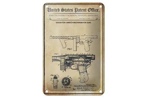 Blechschild patent 12x18 - blechschild,